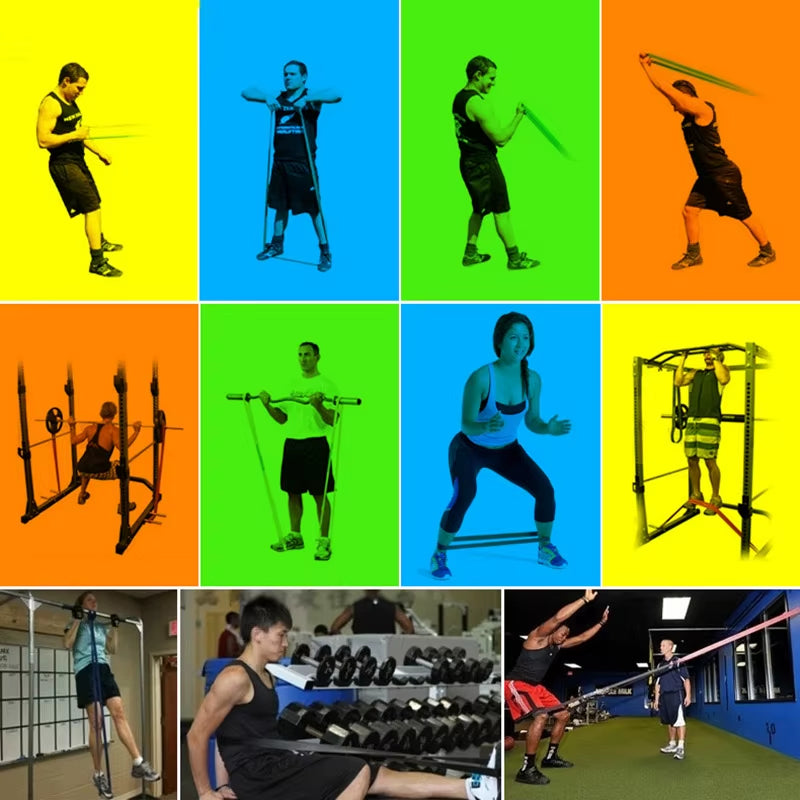 Resistance Bands Set – Elastic Workout Loops for Strength Training, Pilates, Yoga, and Home Fitness